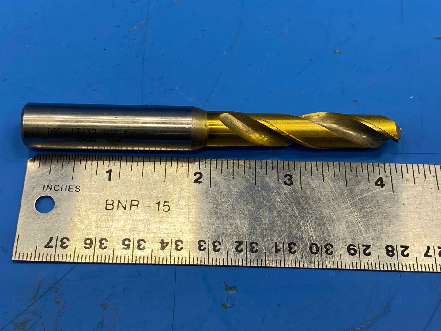 GUHRING  13/32" HSS Co Cobalt Screw Machine Drill Tin Coated Flute 104064 8664