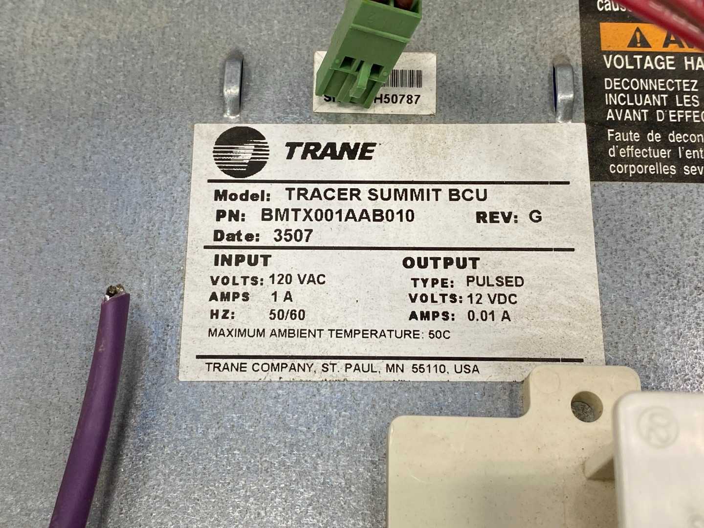 Trane Tracer Summit Building Control Unit BMTX001AAB010