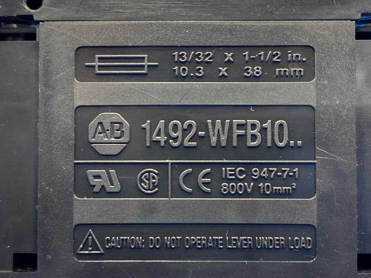 ALLEN BRADLEY 1492-WFB10  TERMINAL BLOCK