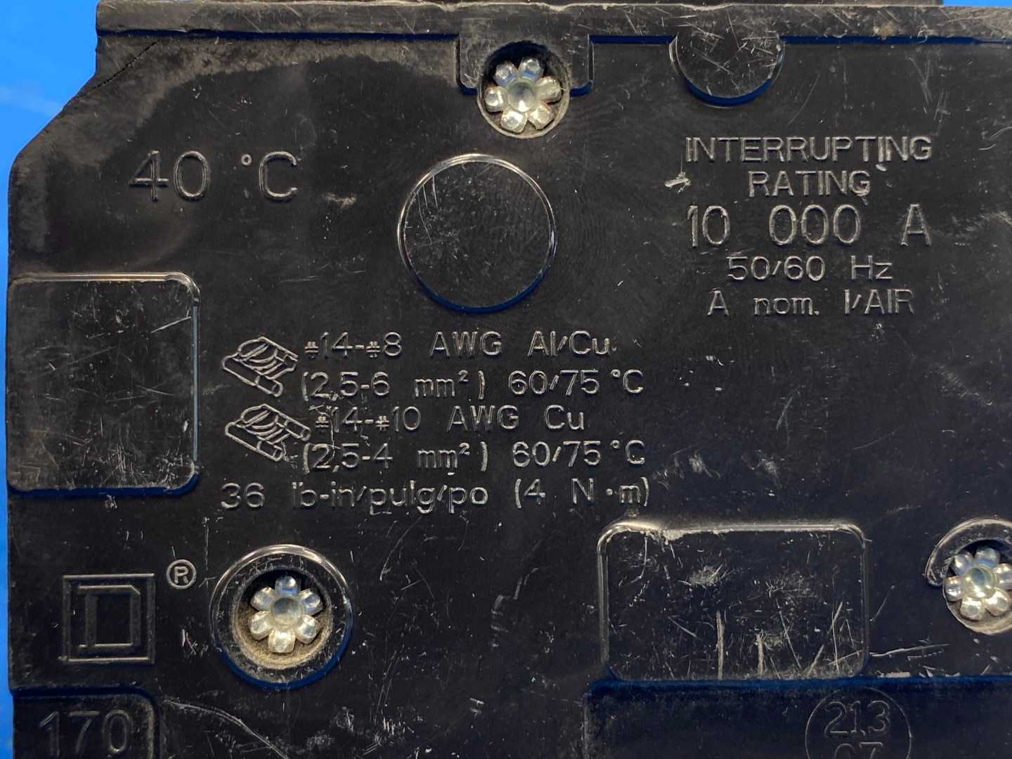 SQUARE D MINI circuit breaker QO130 1 pole, 120/240VAC, 10kA