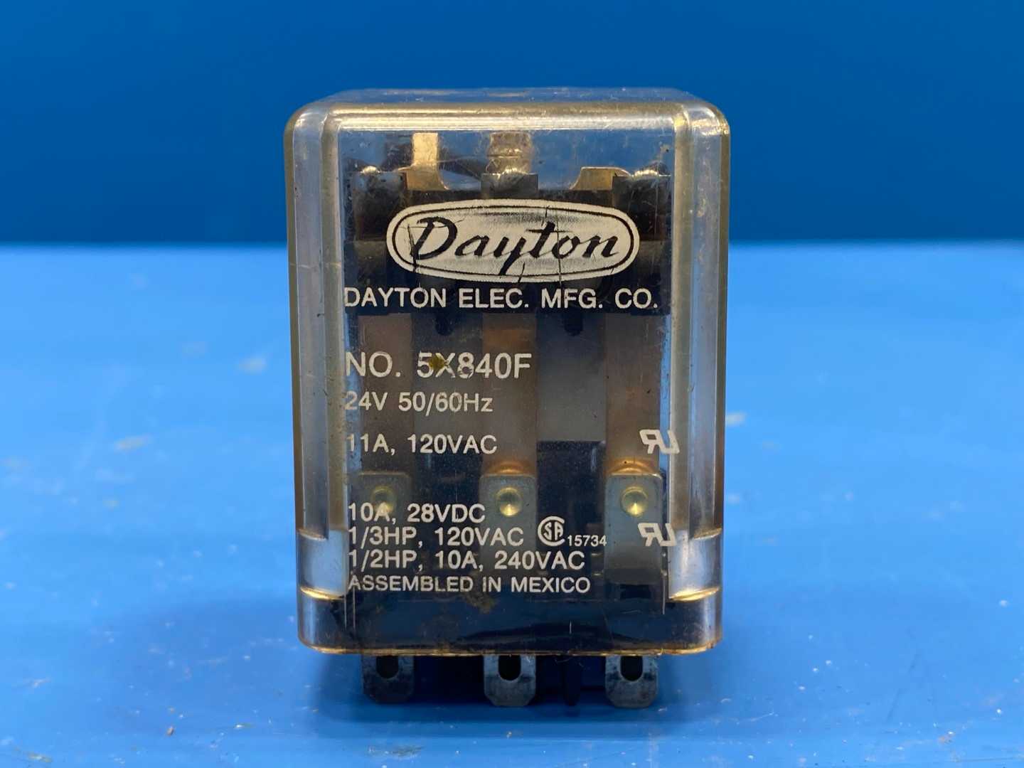 Dayton 5X840F Relay 24V