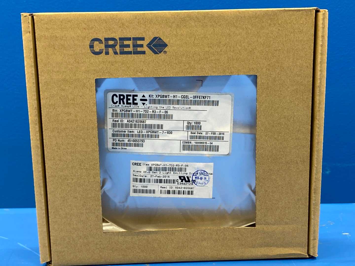 CREE XLamp LEDs XPGBWT-H1-7D2-R3-F-06