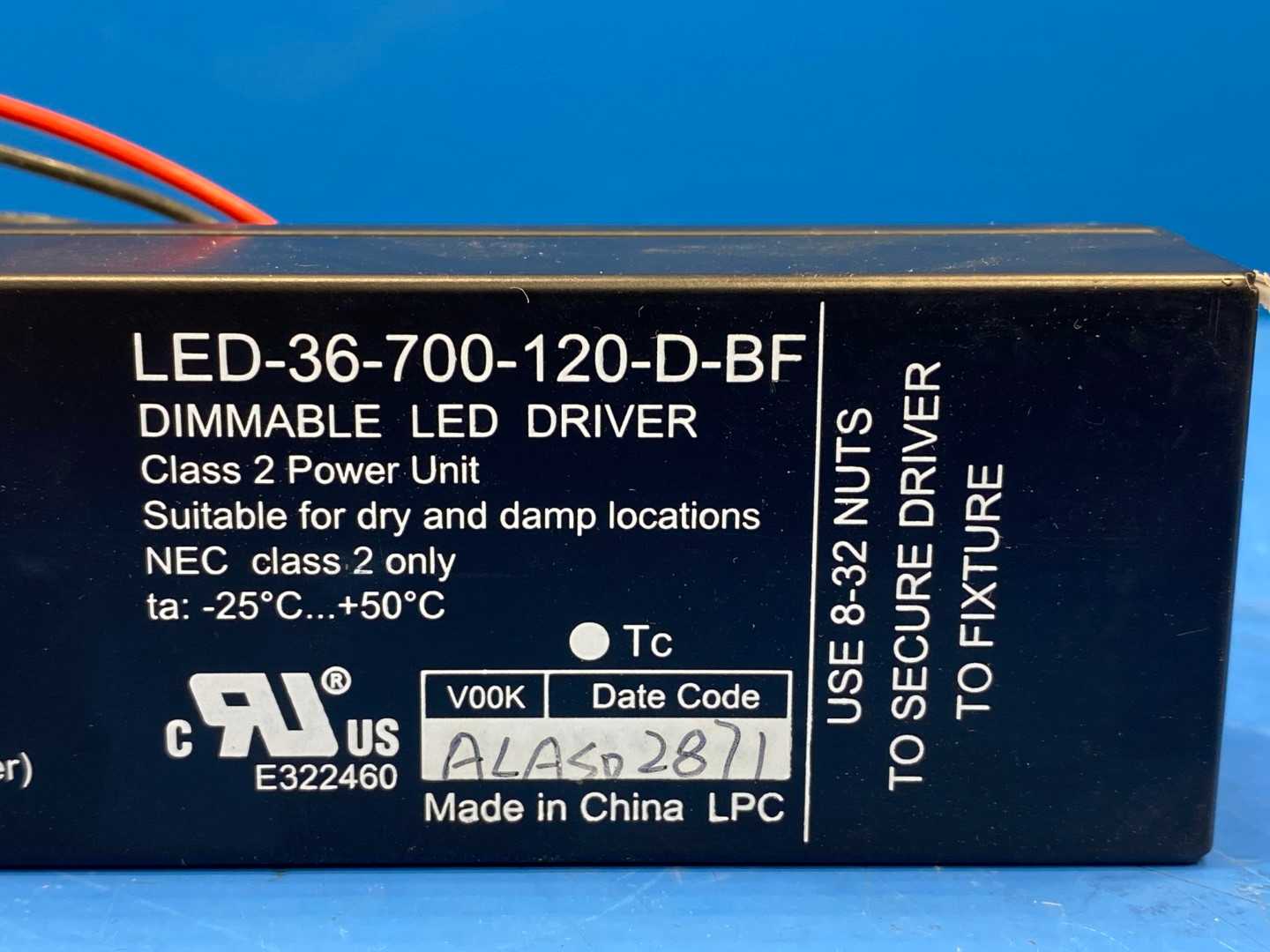 Lightech Dimmable LED Driver LED-36-700-120-D-BF   66899