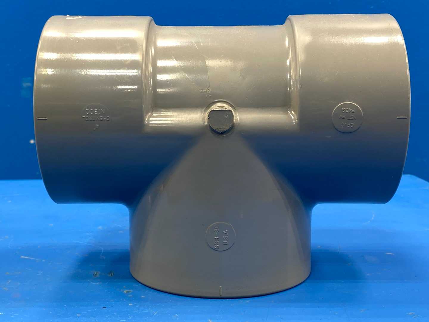 Chemtrol Nibco 4" CPVC Tee Pipe 