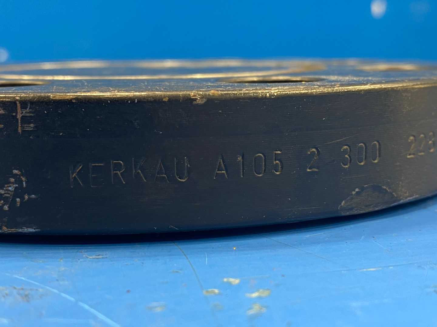 Kerkau 6-1\2" OD x 3-1\2 ID Blind Flange 8 Holes A105 2 300 228128 B16 