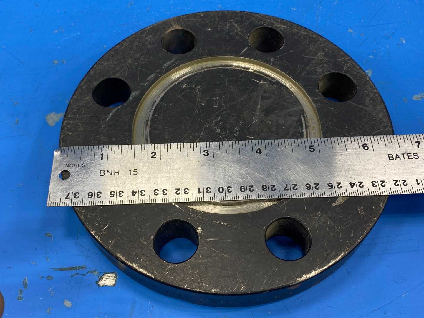 Kerkau 6-1\2" OD x 3-1\2 ID Blind Flange 8 Holes A105 2 300 228128 B16 