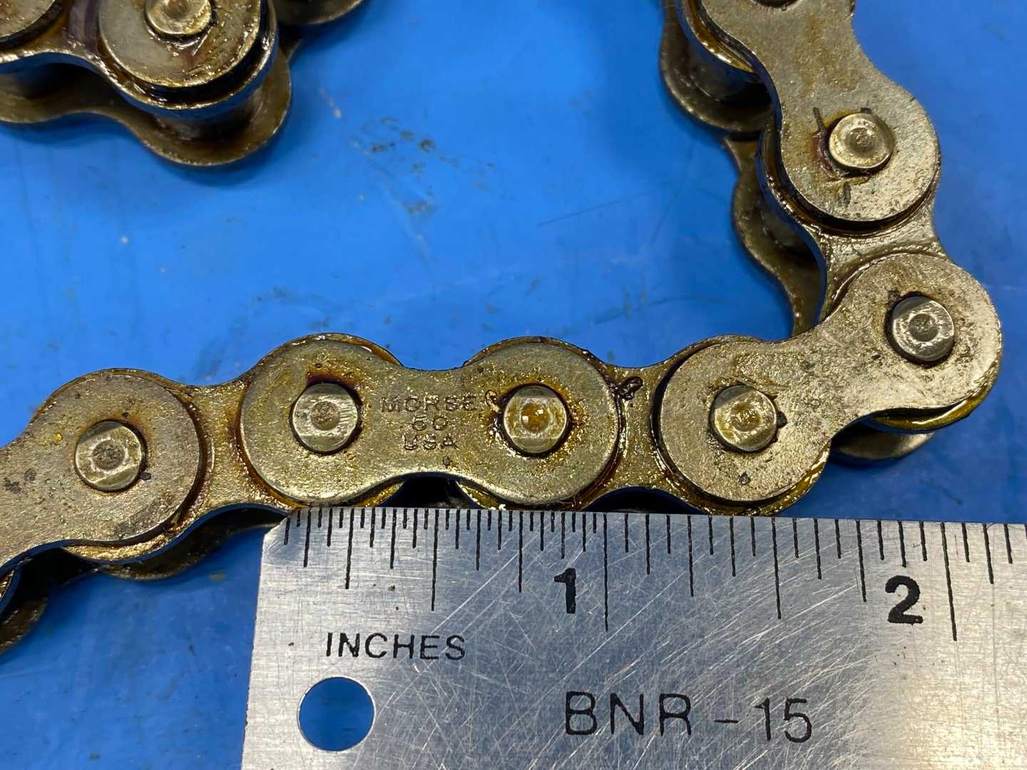 Morse 50 USA Roller Chain 37 Connecting Links 24" length