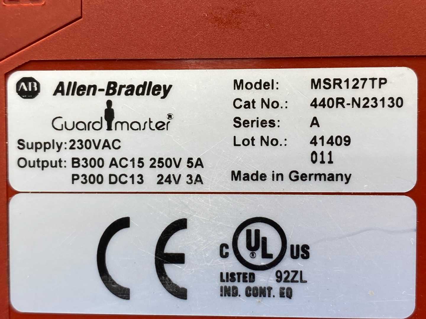 Allen-Bradley MSR127TP safety relay 440R-N23130