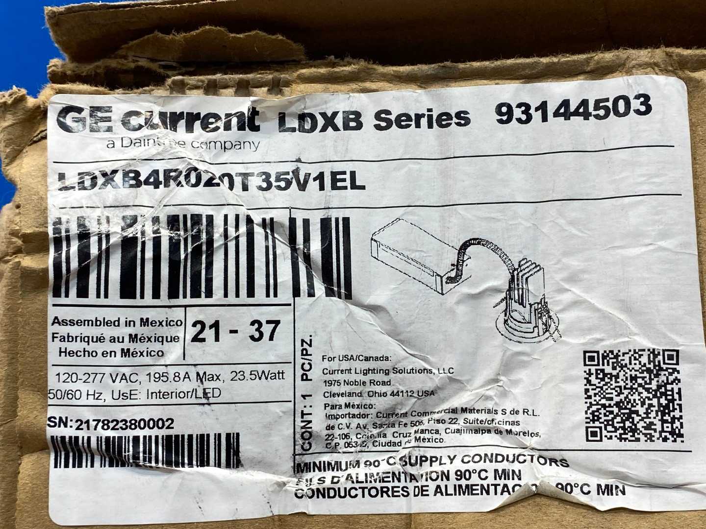 GE Current LDXB Series LDXB4R020T35V1EL 93144503