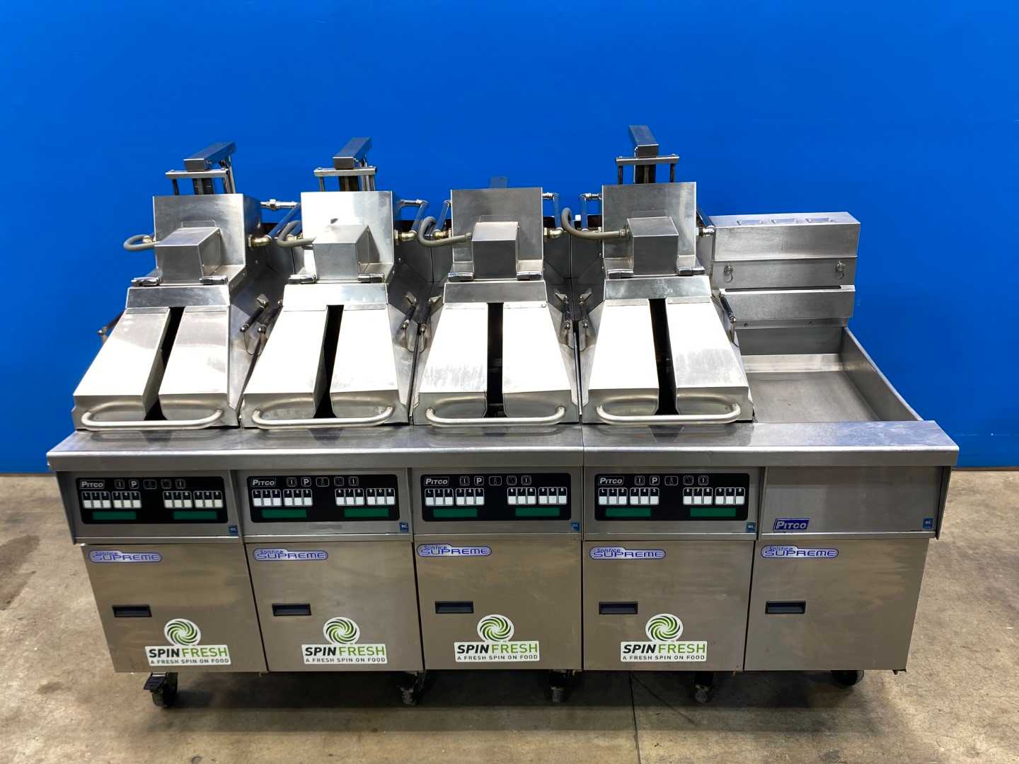 Pitco Solstice Supreme 5-Bay Fryer with SSH55-SS | Advanced Fryer w/ Computer Controls