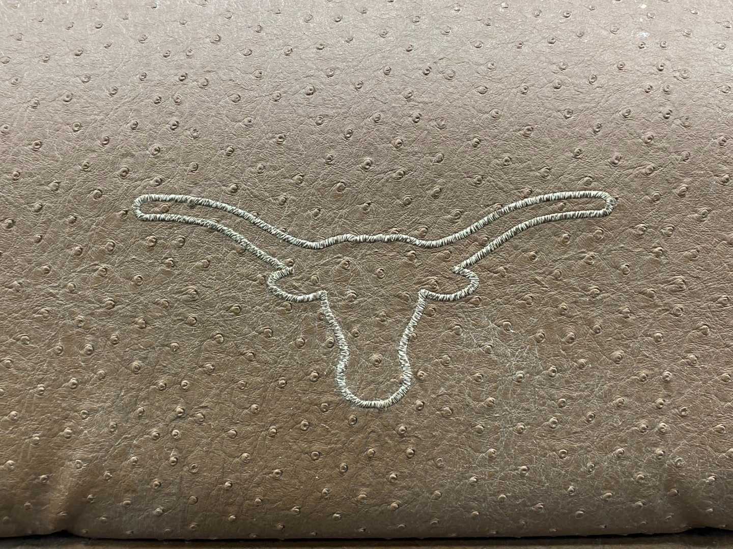 (3) UT Collectors Seats Ostrich Leather Needs some assembly / Frame