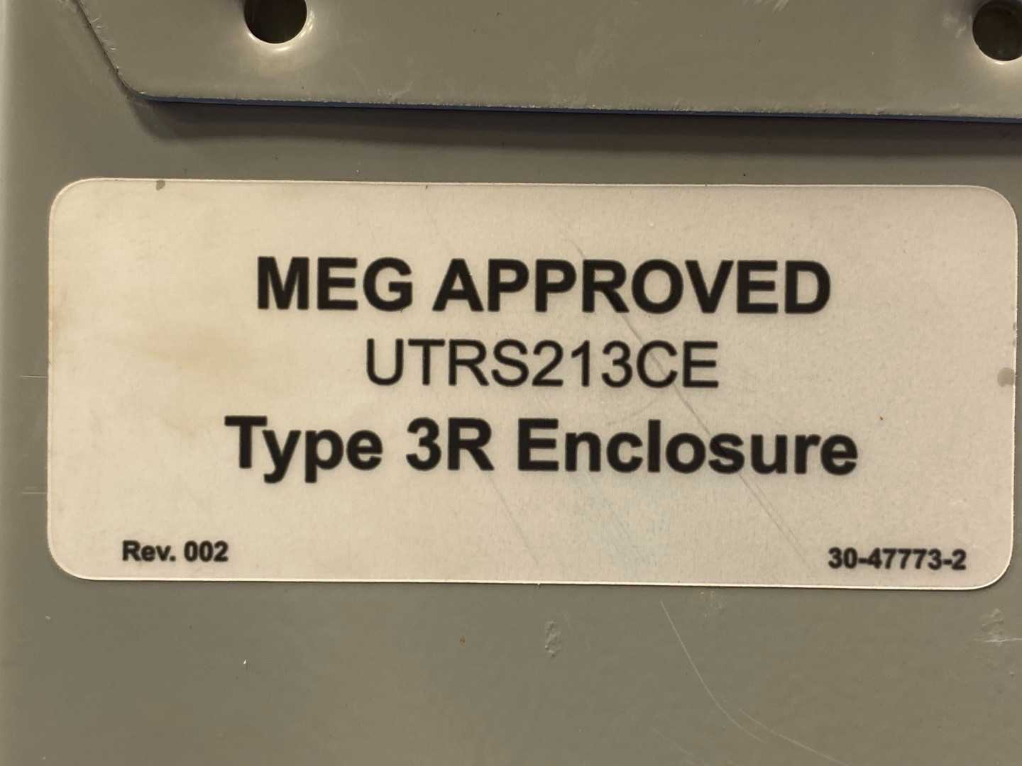 Eaton UTRS213CE TYPE 3R Enclosure 200A Meter Socket   