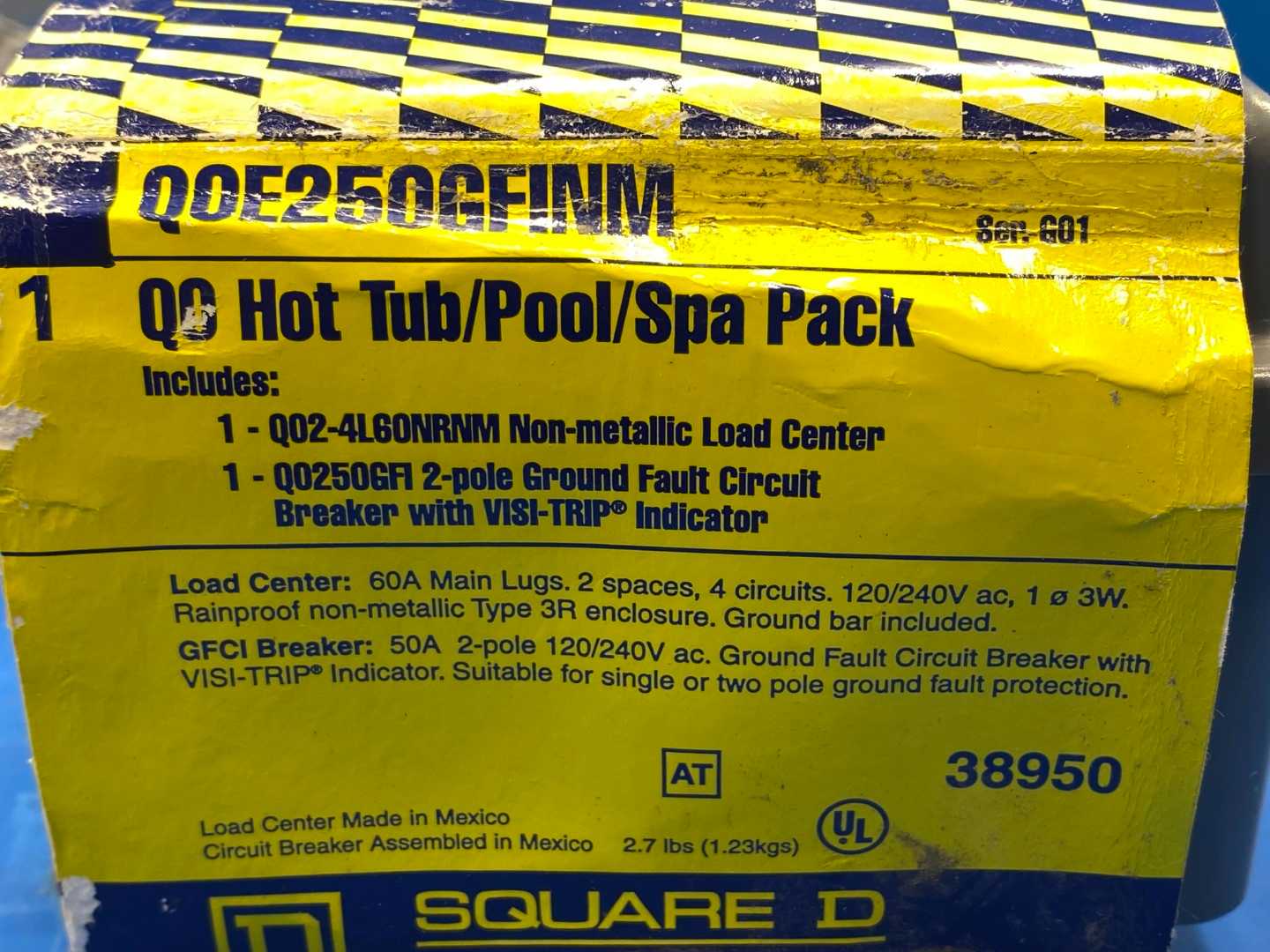 Square D QOE250GFINM HOT TUB Double Pack Non Metallic Enclosures