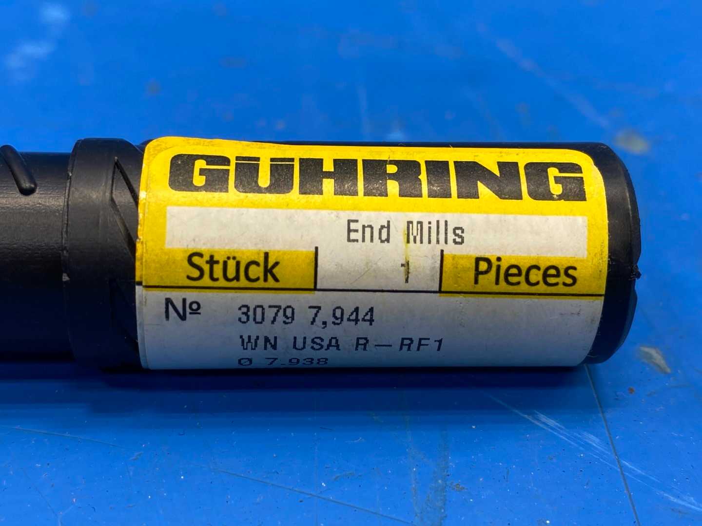 Guhring 9030790079440 MSC: 89479133 Corner Radius End Mill: 5/16"