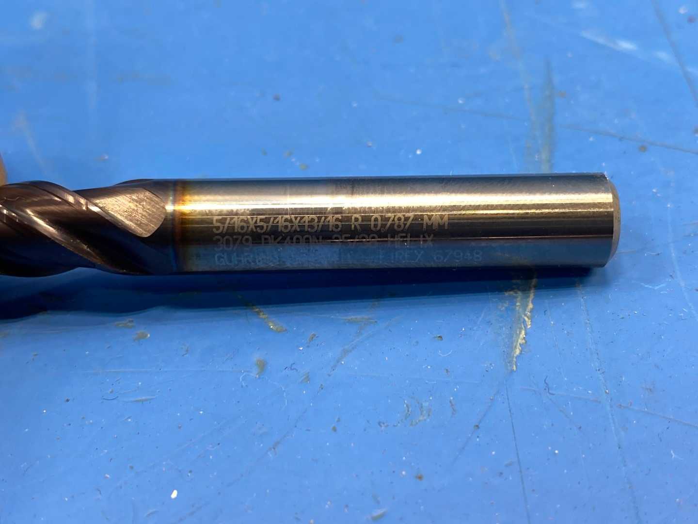 Guhring 9030790079440 MSC: 89479133 Corner Radius End Mill: 5/16"