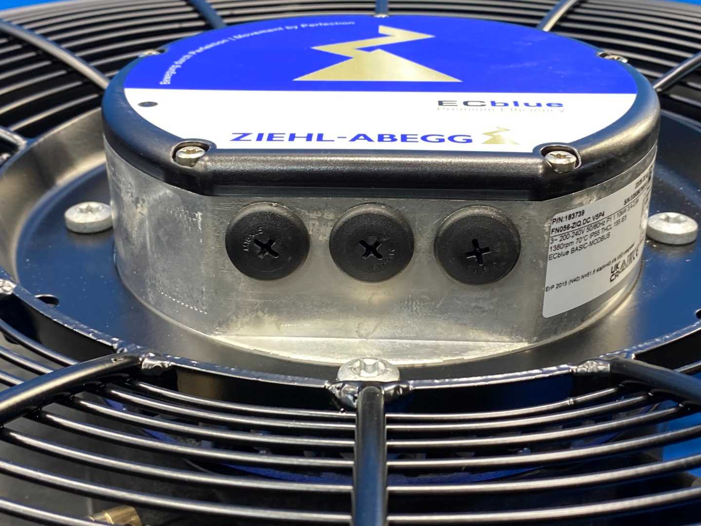 ZIEHL-ABEGG Axial Fan FN056-ZIQ.DC.V5P4 ECBlue with BASIC-MODBUS