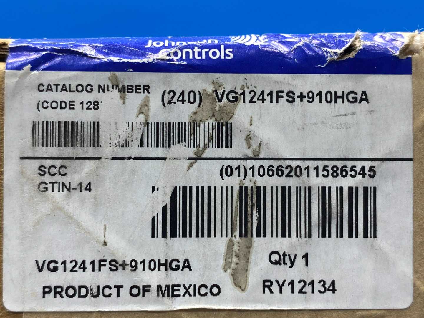 Johnson Controls VG1241FS+910HGA 2-Way 2" Non Spring Return Actuator 