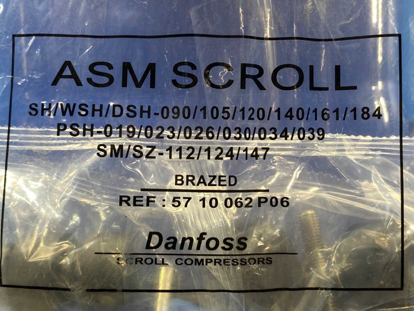 Danfoss 120H1220 DSH184A3ALA Scroll Compressor - 15 Ton, 180,000 BTU/hr - R410 Refrigerant