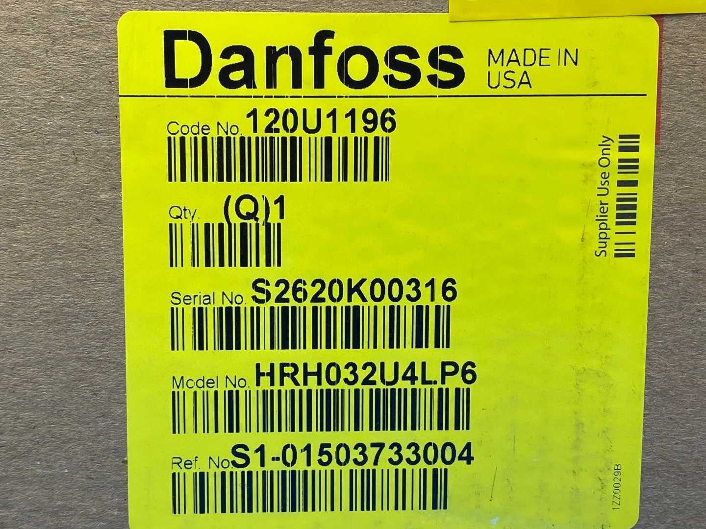 Danfoss Inverter Scroll Compressor HRH032U4LP6 121L1196 (2.67 Tons / 32K BTU)