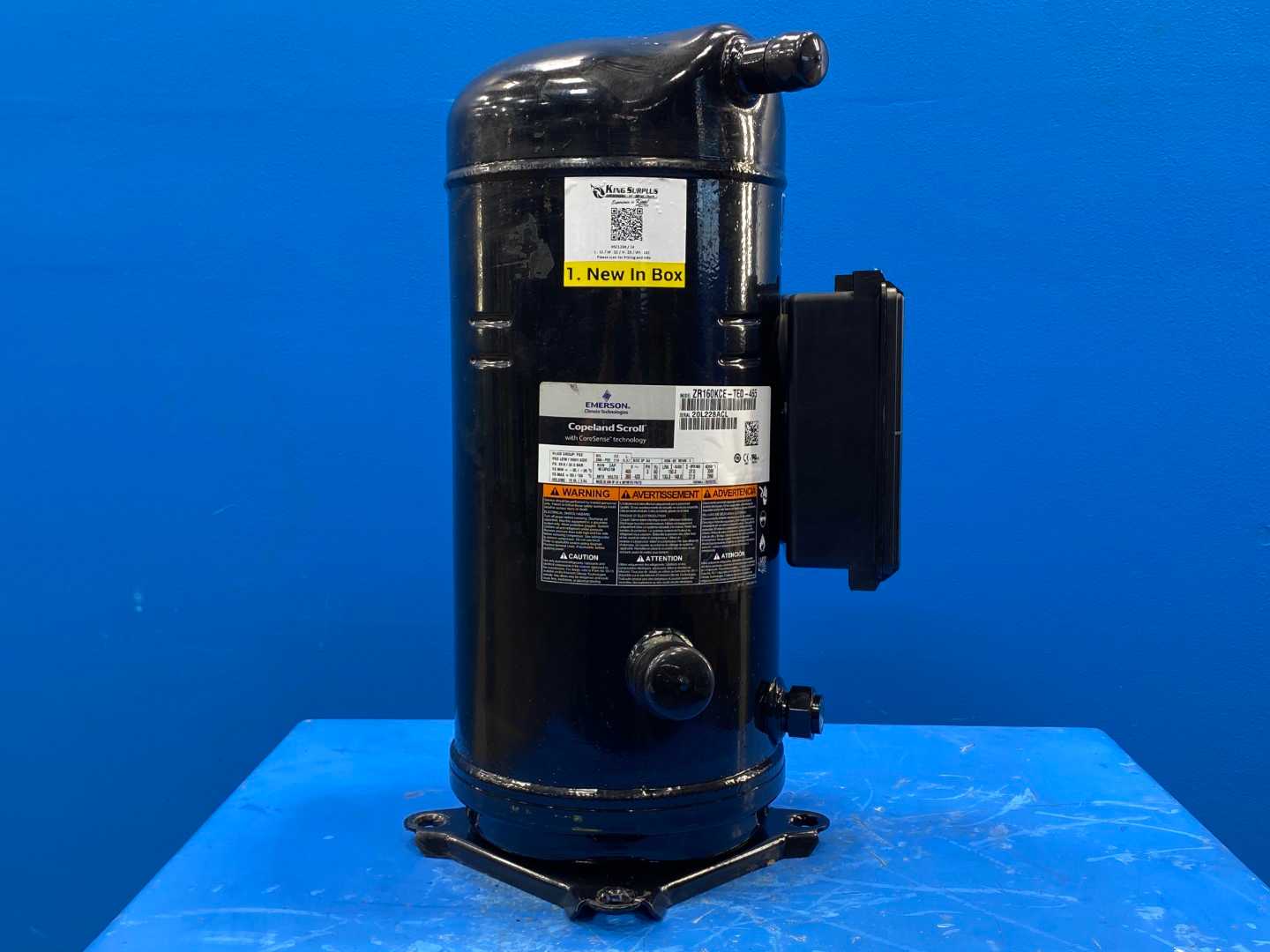 Emerson Copeland Scroll Compressor ZR160KCE-TED-465 (13.3 Tons, 159K BTU) R410A