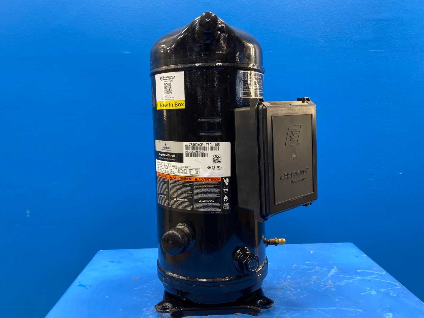 Emerson Copeland Scroll Compressor ZR160KCE-TED-465 (13.3 Tons, 159K BTU) R410A