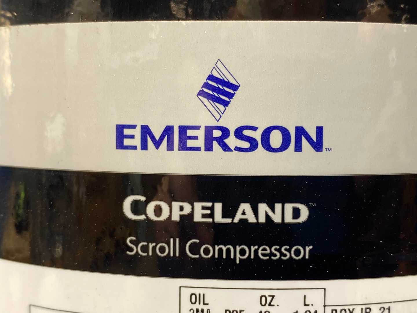 Emerson Copeland ZP54K5E-TFD-491 Tandem Scroll Compressors - 9 Tons, 108,000 BTU/hr - High-Efficiency HVAC Compressor