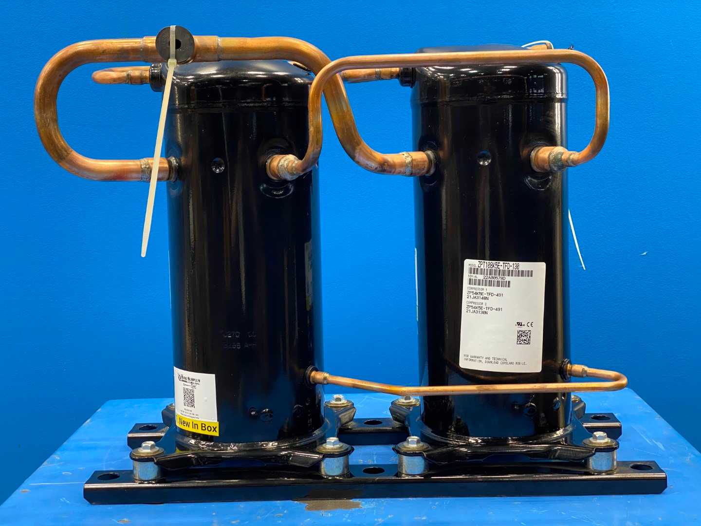 Emerson Copeland ZP54K5E-TFD-491 Tandem Scroll Compressors - 9 Tons, 108,000 BTU/hr - High-Efficiency HVAC Compressor