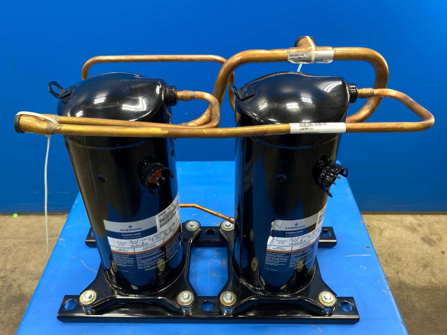 Emerson Copeland ZP54K5E-TFD-491 Tandem Scroll Compressors - 9 Tons, 108,000 BTU/hr - High-Efficiency HVAC Compressor