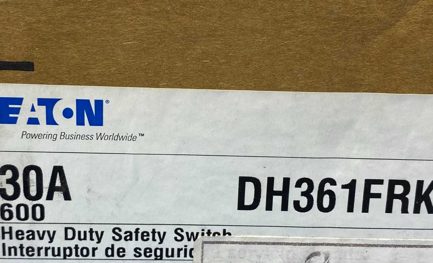 Eaton Heavy Duty Safety Switch DH361FRK 30A Type 3R (Rainproof) 3-Pole