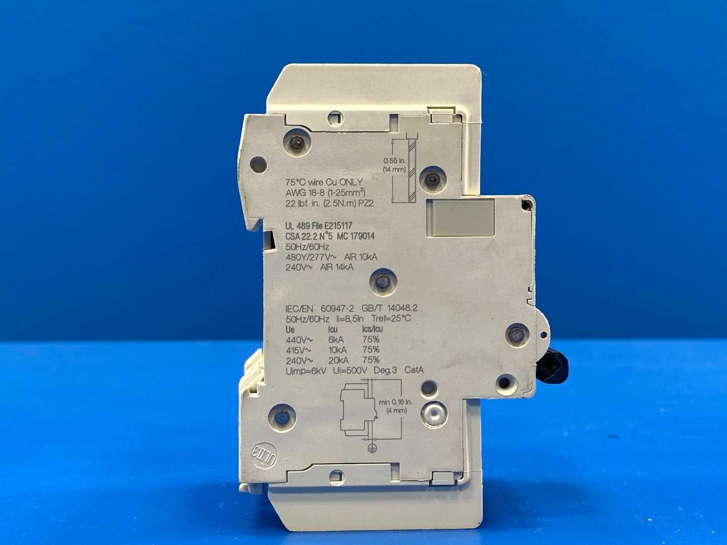 Schneider Electric M9F42308 IEC Circuit Breaker, C60BP Series 8A, 3-Pole