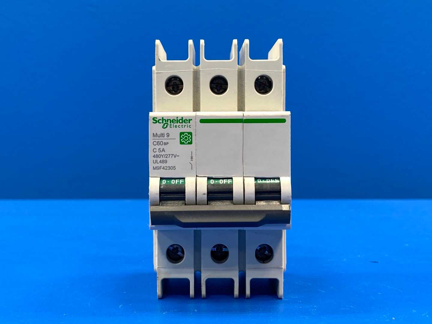 Schneider Electric M9F42305 IEC Circuit Breaker, C60BP Series 5A, 3-Pole