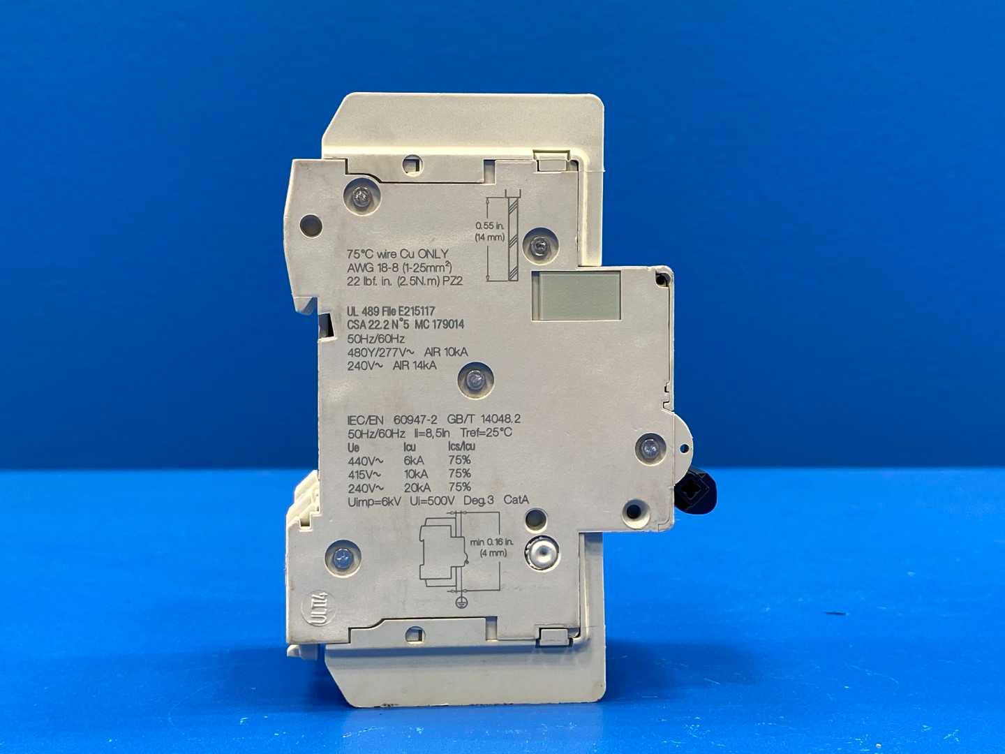 Schneider Electric M9F42305 IEC Circuit Breaker, C60BP Series 5A, 3-Pole