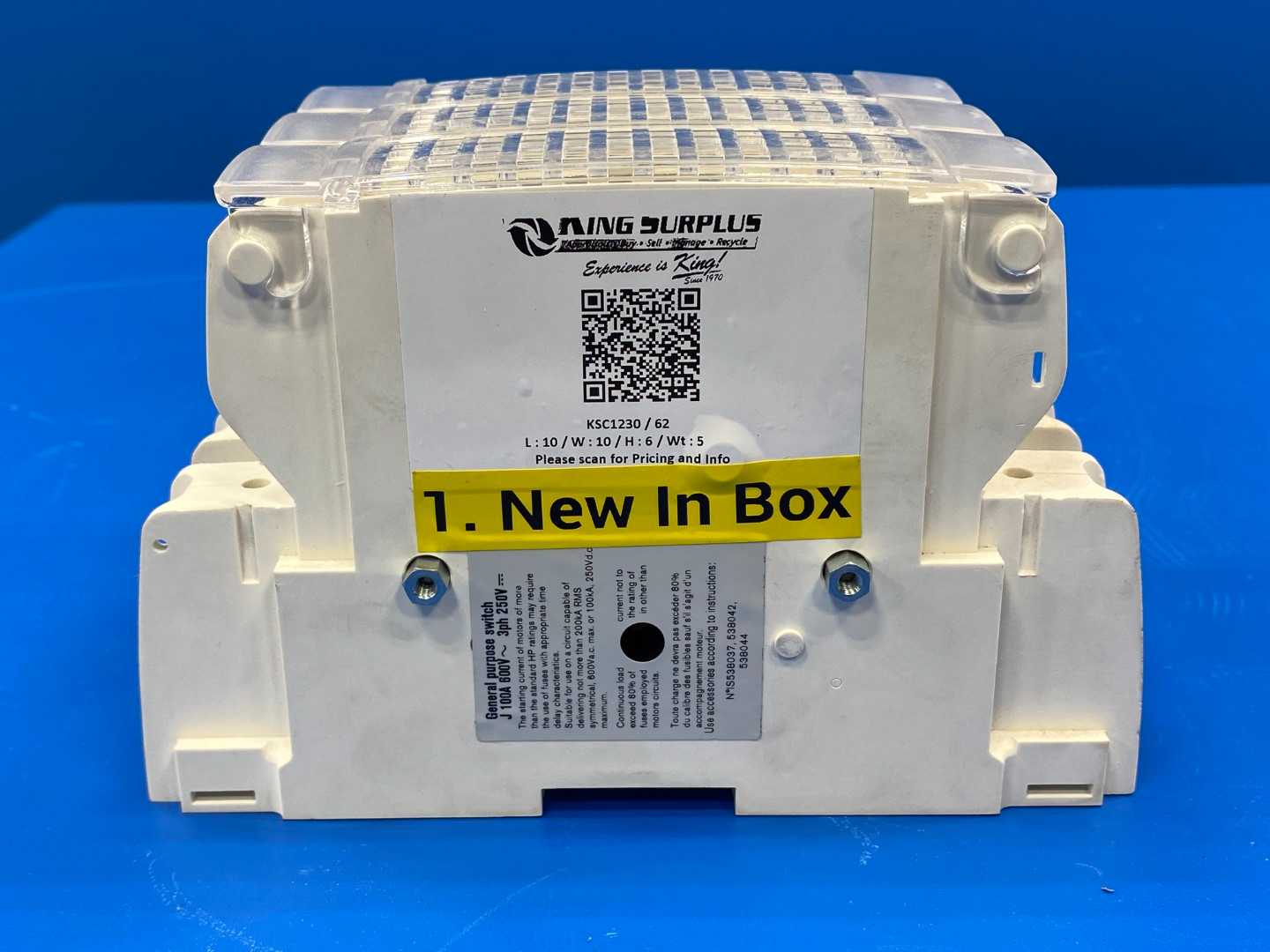 Eaton R9K3100FJ 3-Pole Switch Disconnect 100A 