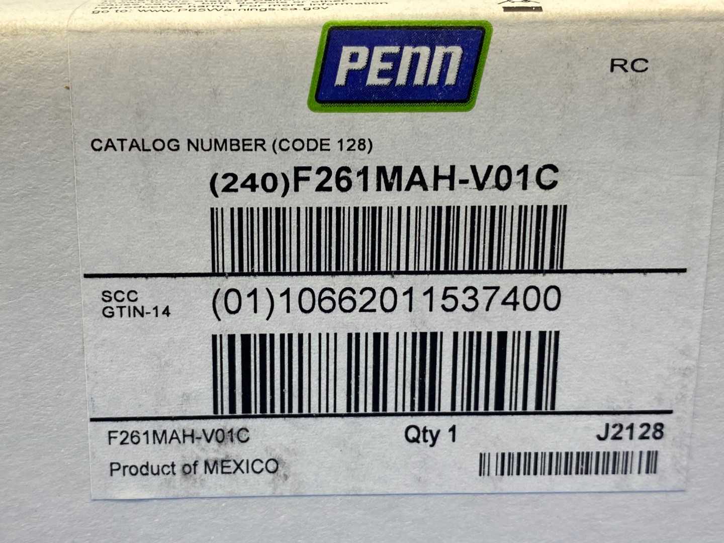 PENN Johnson Controls F261MAH-V01C Liquid Flow Switch 1-11(1/2) 24/240V