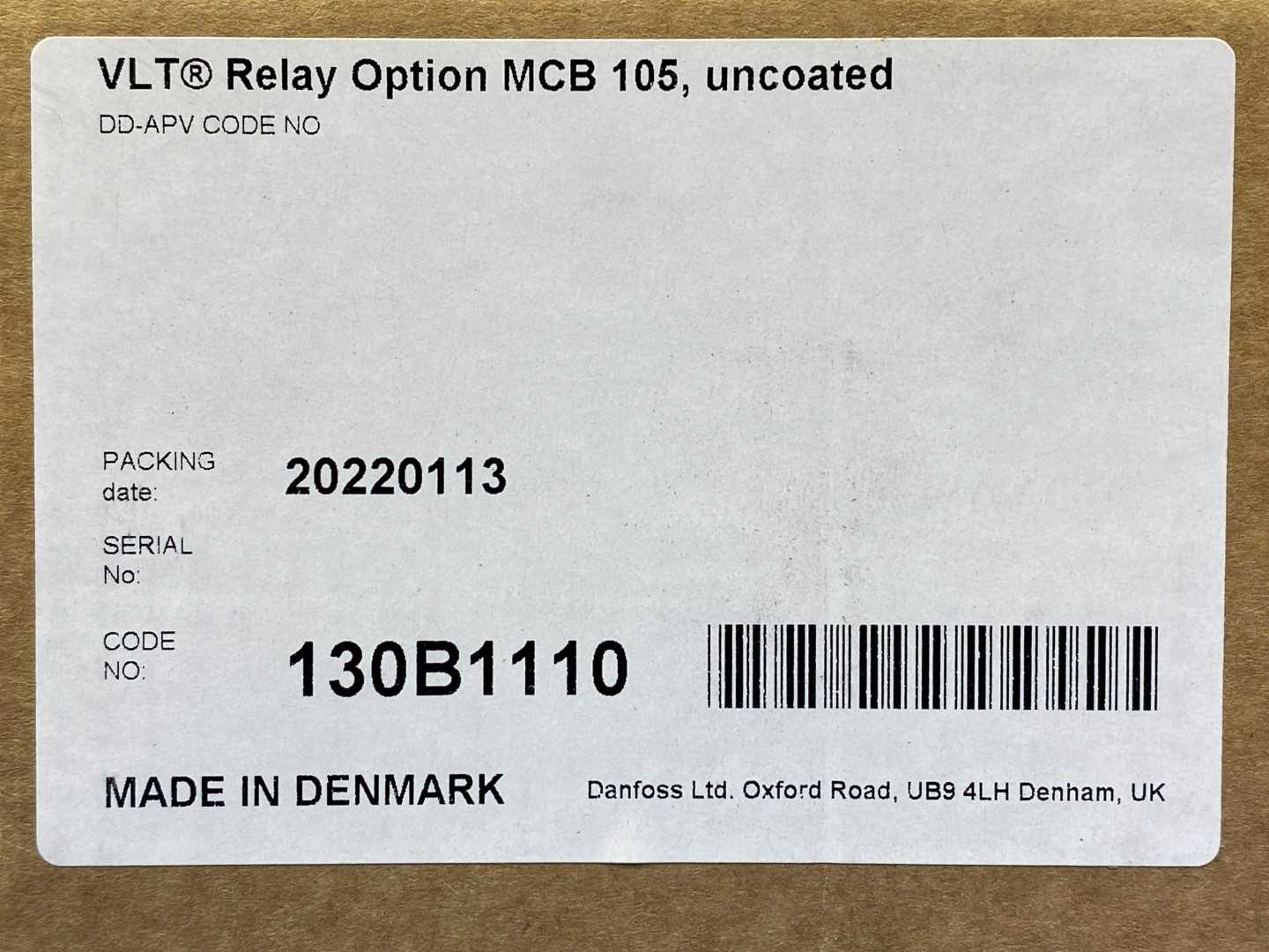 Danfoss VLT Control Panel LCP 105 130B1110