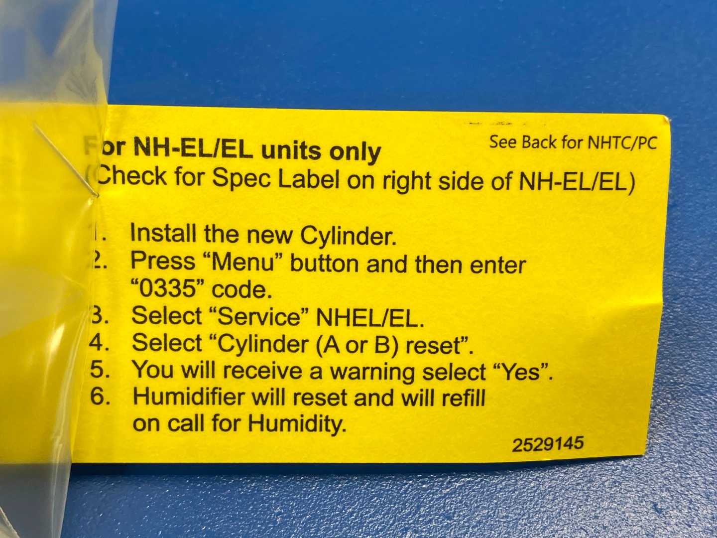 Nortec Condair Cylinder 1519704 Model: 5 lbs/h, 440-600V, Three Phase