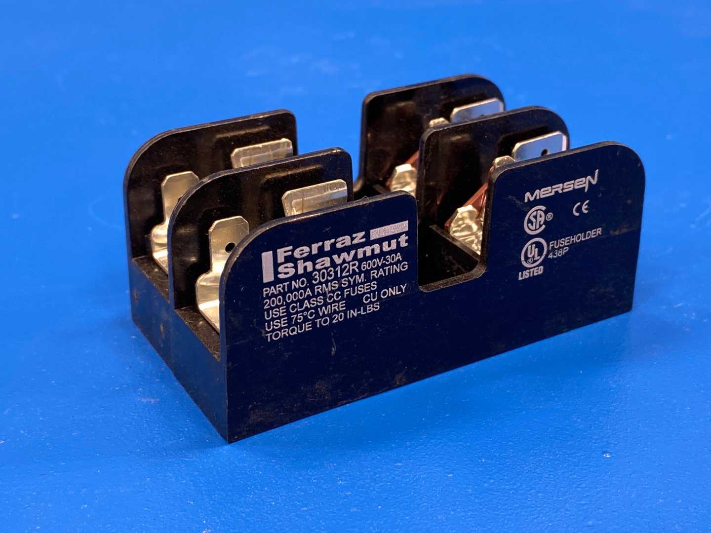 Ferraz Shawmut 30312R Fuse Block 600V, 30A