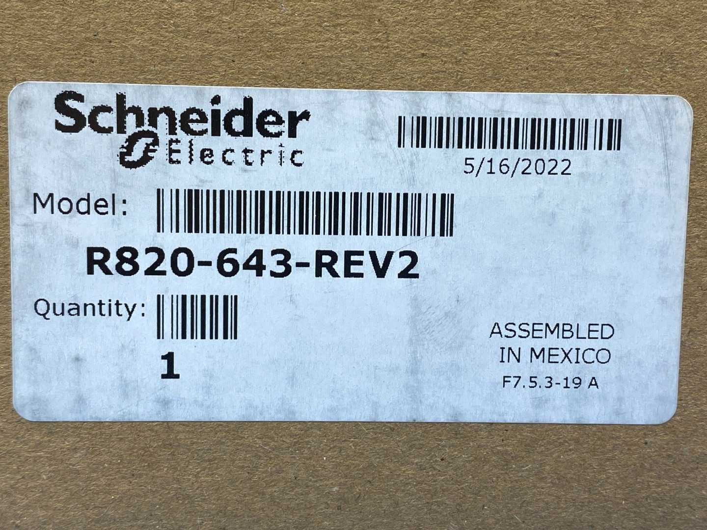 Schneider Electric R820-643-REV2 SCR Power Controller