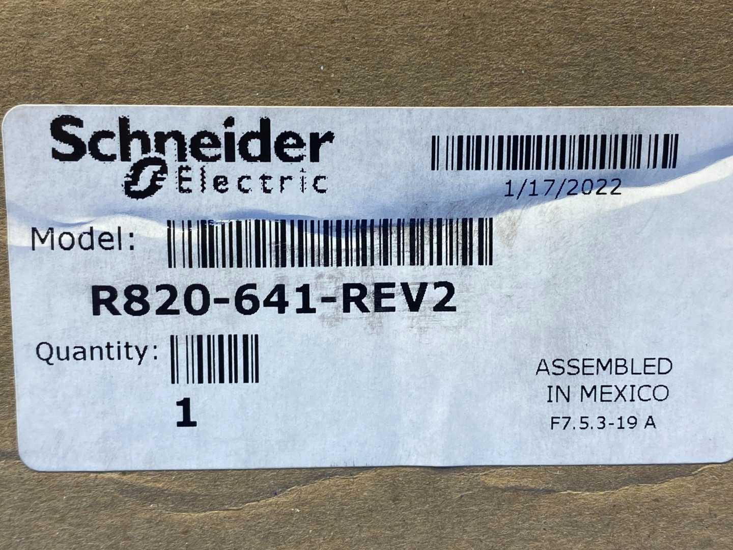 Schneider Electric R820-641-REV2 SCR Power Controller