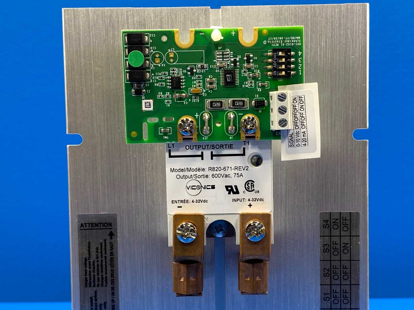 Schneider Electric R820-671-REV2 SCR Power Controller