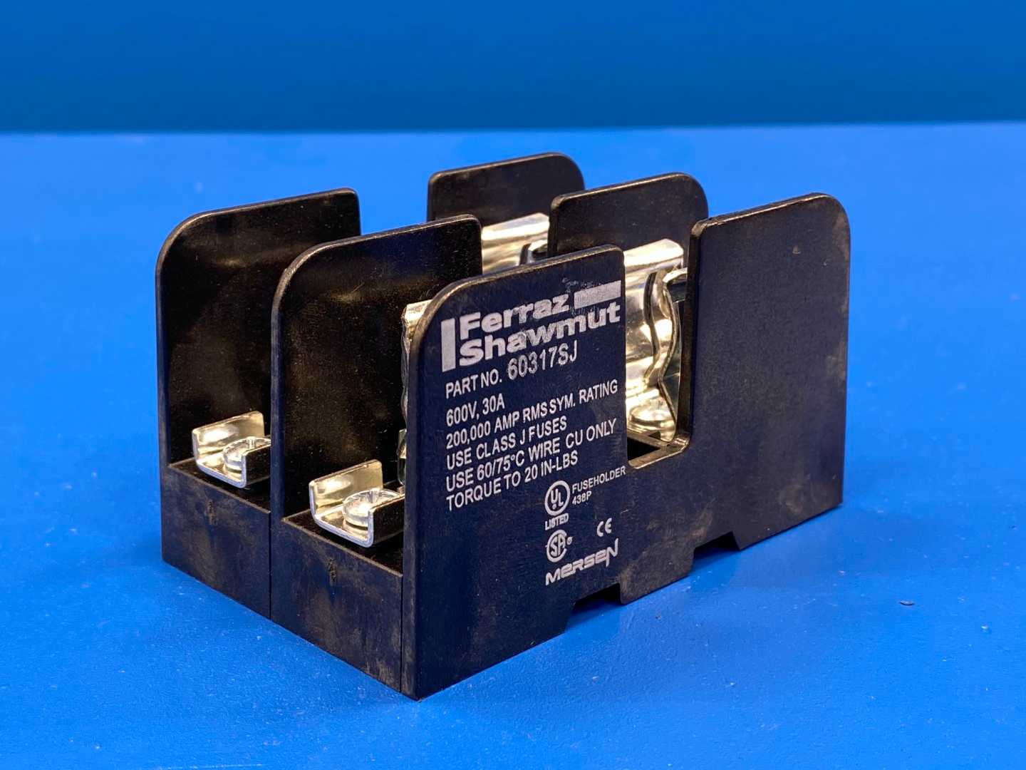 Ferraz Shawmut 60317SJ Fuse Block 600V, 30A Class J Fuses