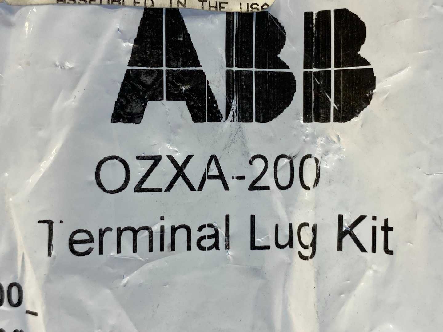 ABB OZXA-200 Terminal Lug Kit, Lugs 6, 300 MCM, 200A