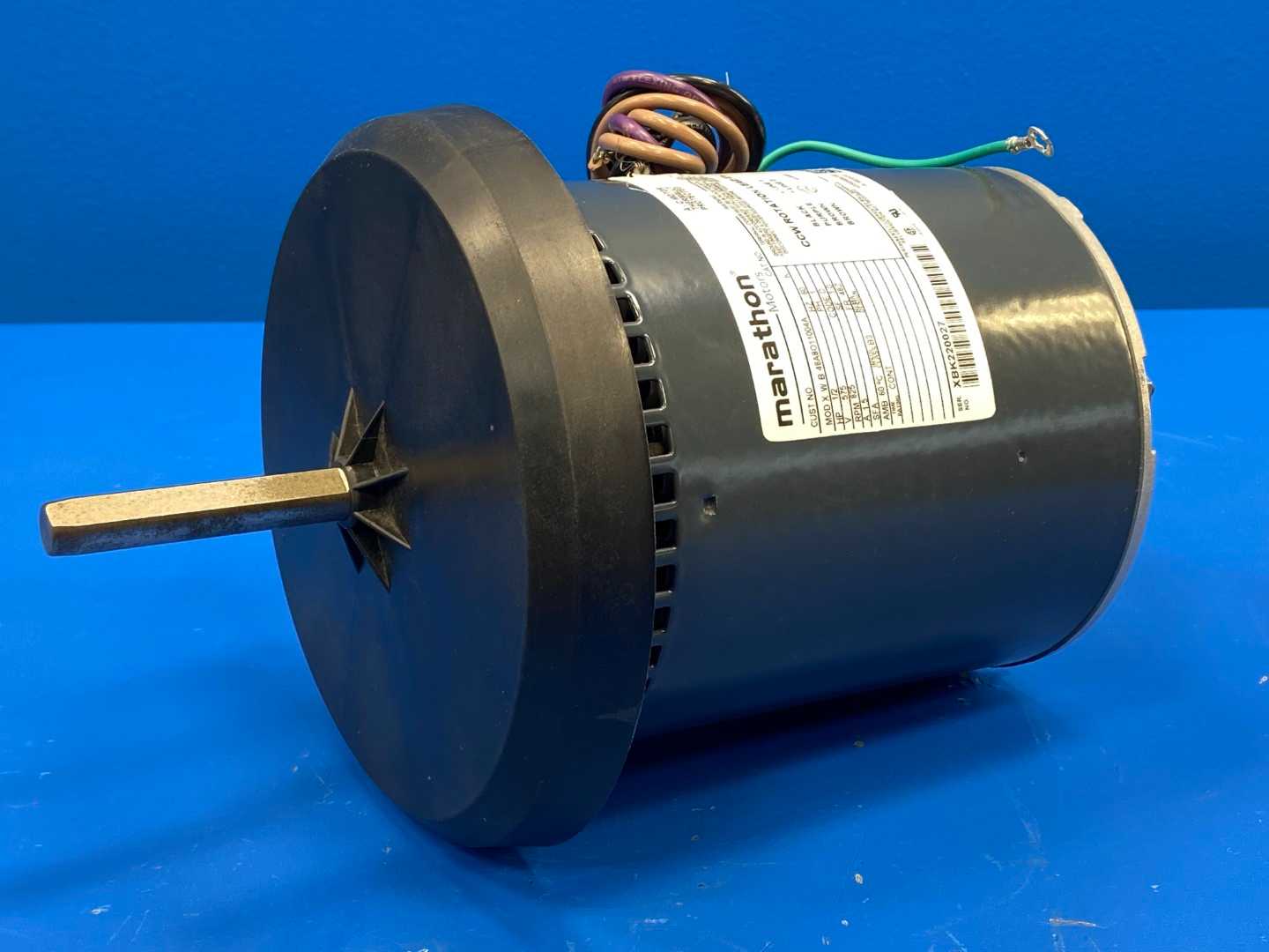 Marathon 048A8011004AM Motor, 1/2HP, 825RPM, 575V, 1PH, 1.5A