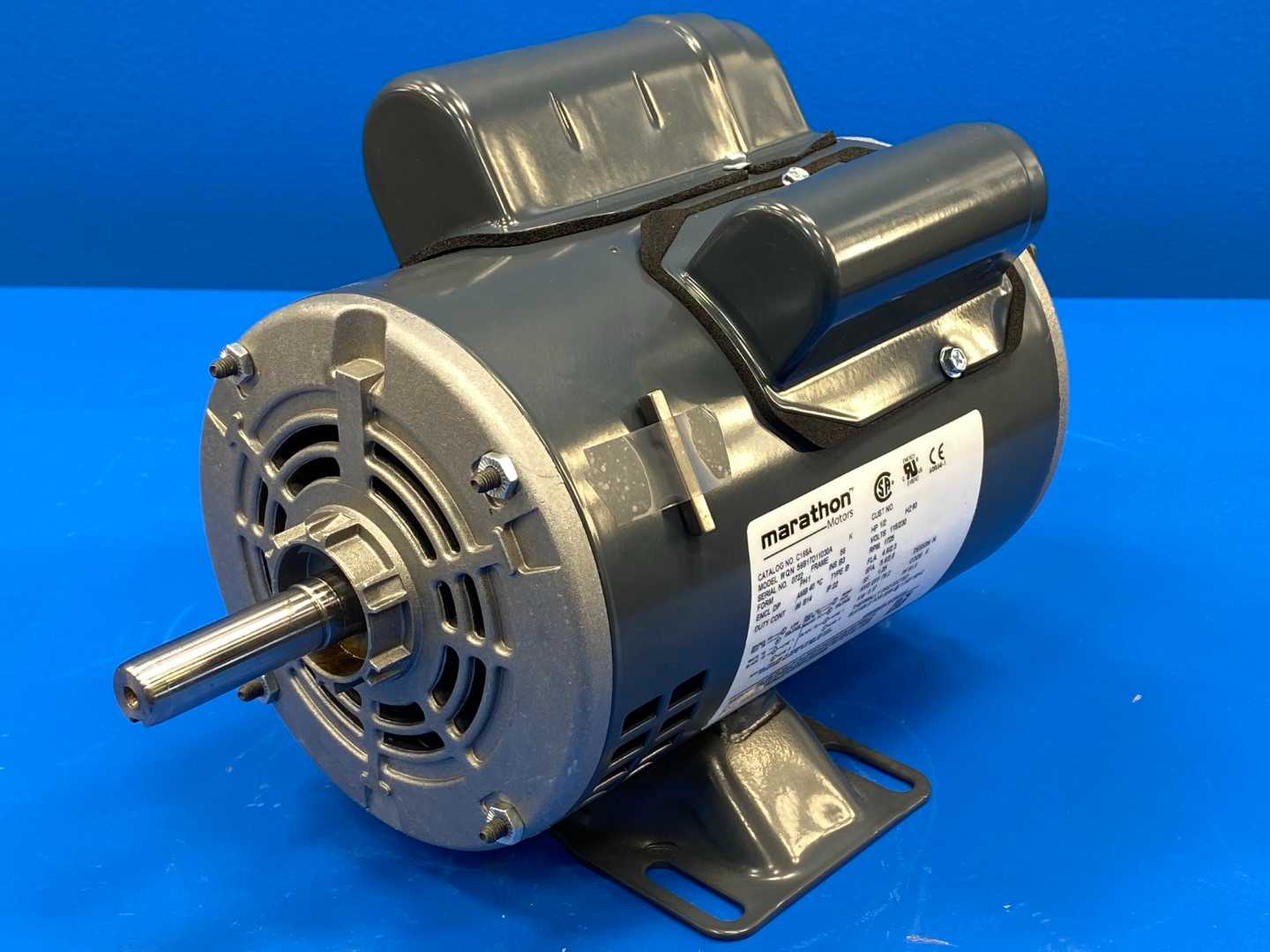 Marathon 056B17D11030 Motor, 1/2HP, 1725RPM, 115/230V, 4.6/2.3A