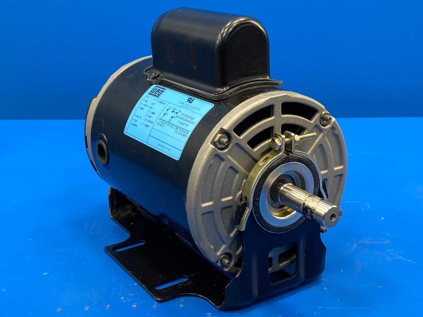 WEG 13614382 Motor, 0.5HP, 277V, 60Hz, 1PH