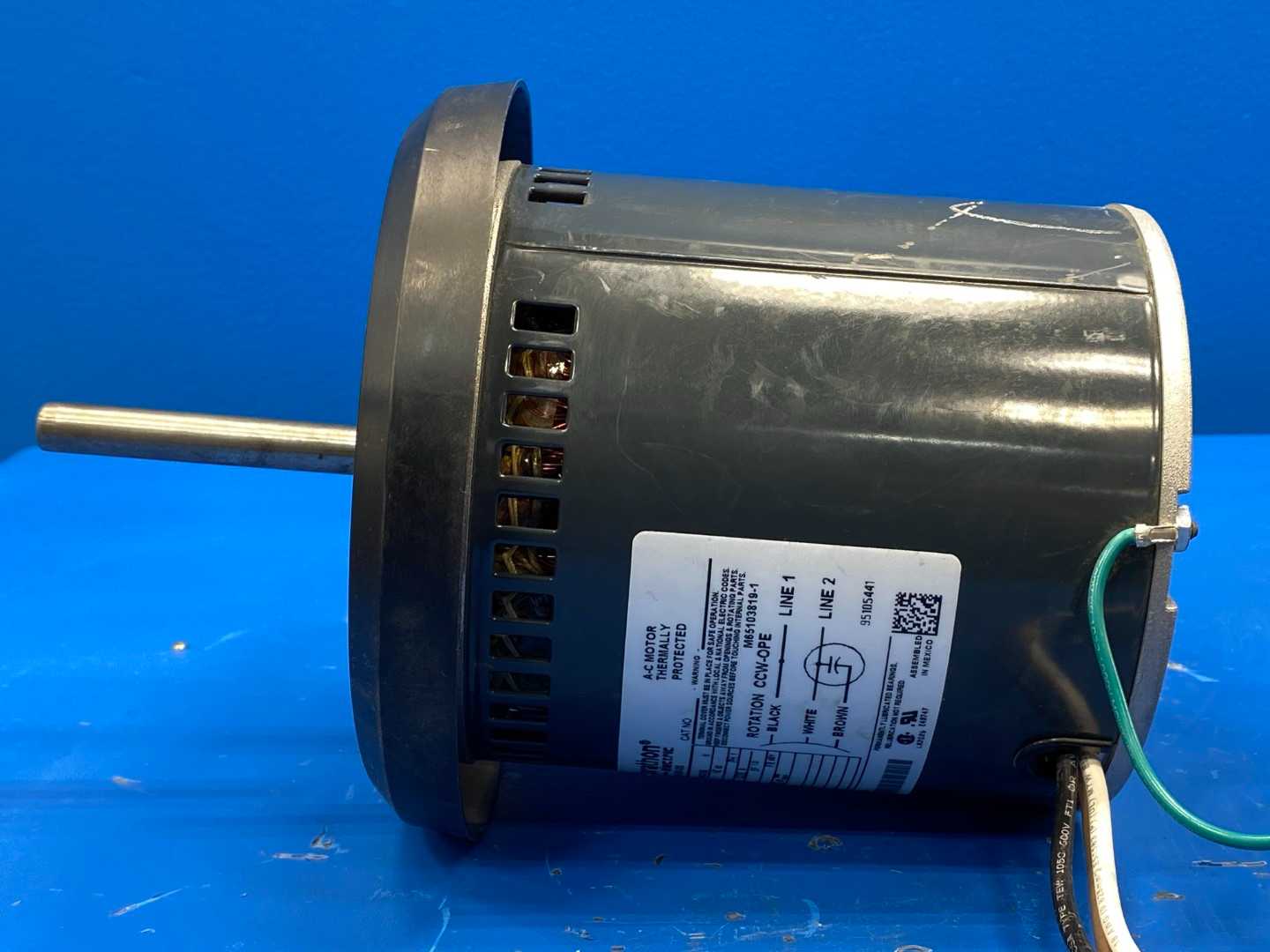 Marathon S W E 48A8O226E, A-C Motor, 1/2HP. 208-230V, 825RPM, 1PH