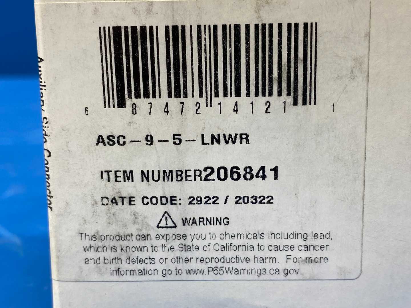 Sporlan Auxiliary Side Connector ASC-9-5-LNWR (206841)