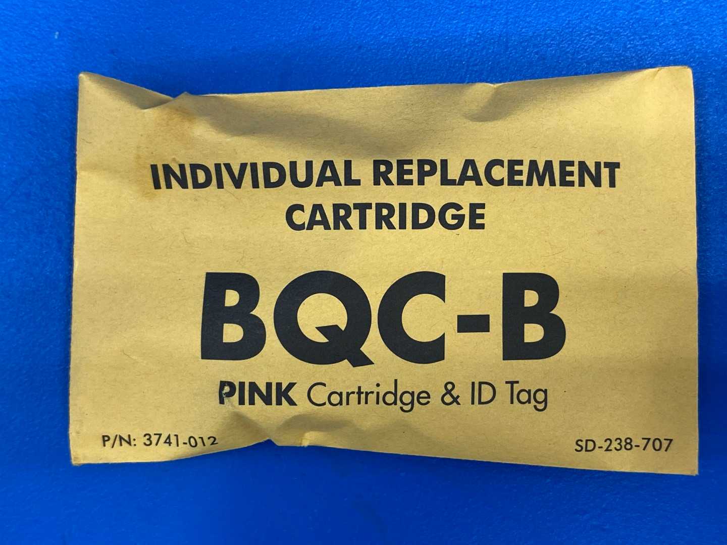 Parker Sporlan 168307 BQC-B Pink Cartridge & Tag