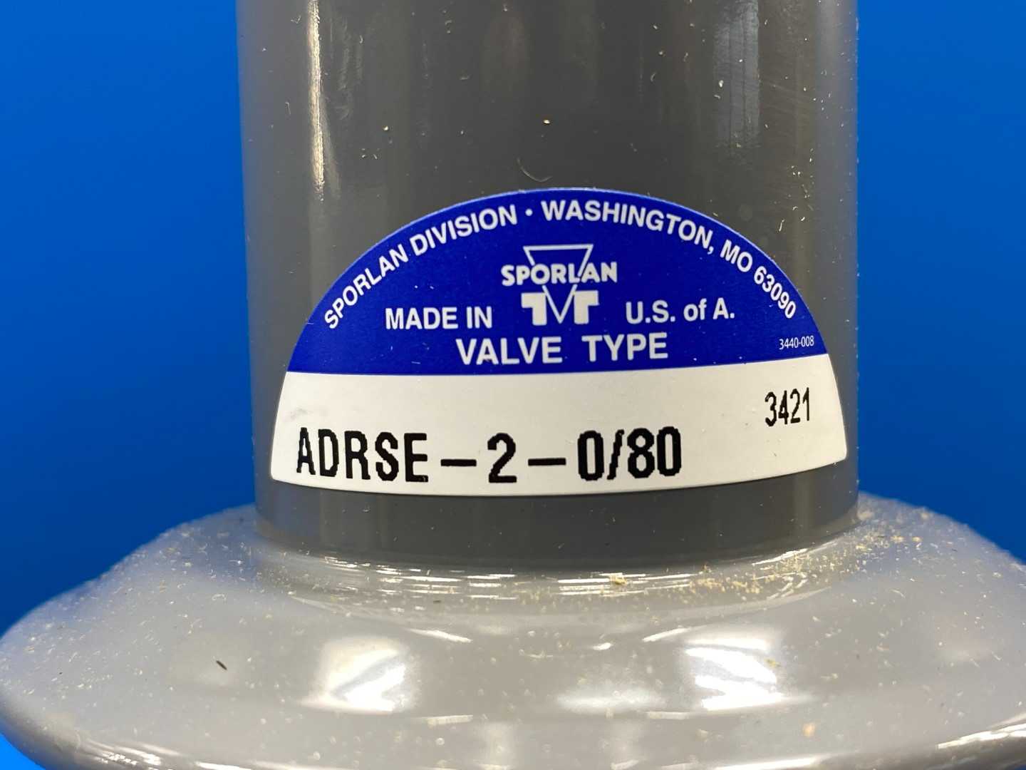 Sporlan Discharge Bypass Valve ADRSE-2-0/80, 1/2 x 1/2 ODF Solder, 1/4 ODF EXT