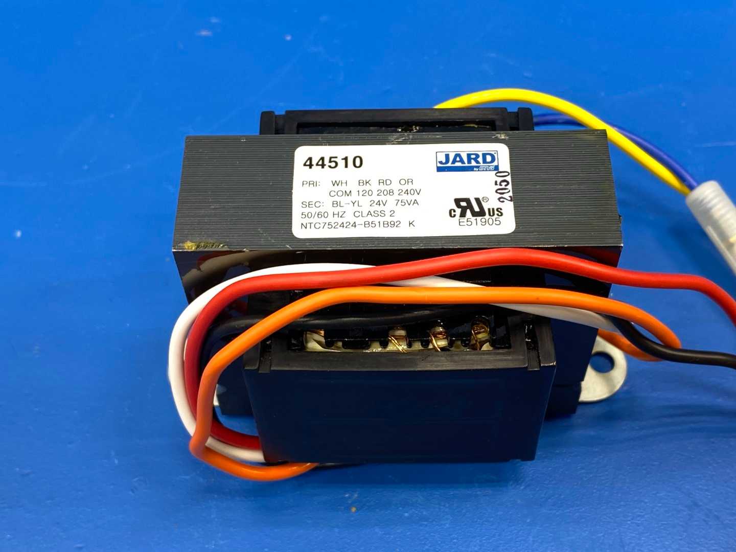 Jard (Mars) 44510 75VA Control Transformer (7531F) NEMA Class II, 120/208/240VAC